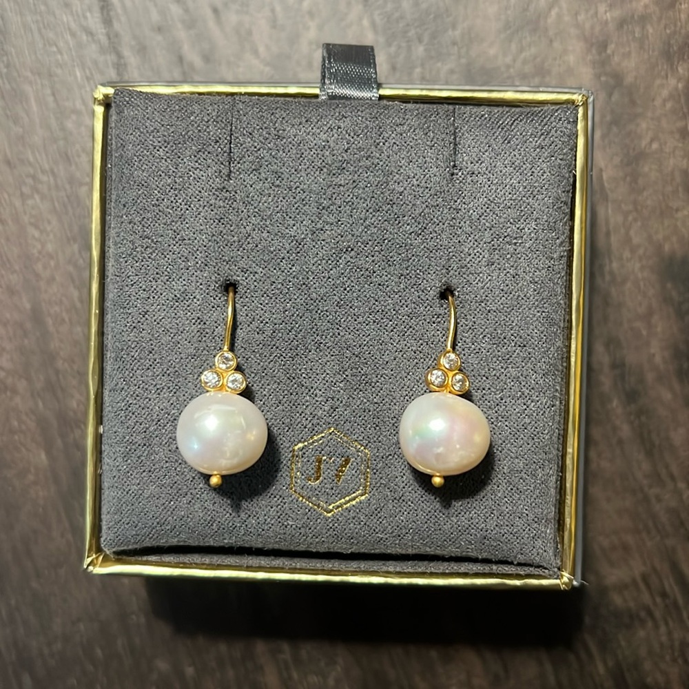 Julie Vos Tudor Pearl Earrings